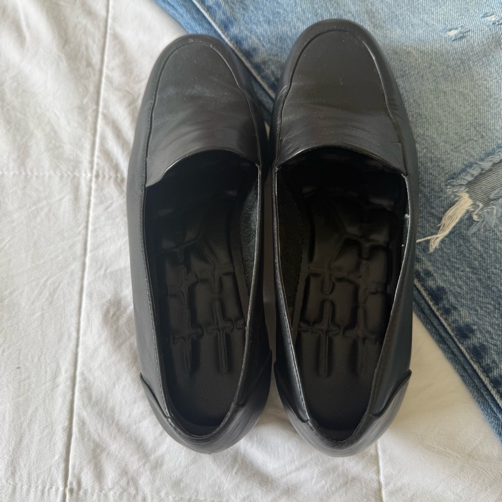 Classic Black Leather Penny Loafers Size 6 - Picture 5 of 6